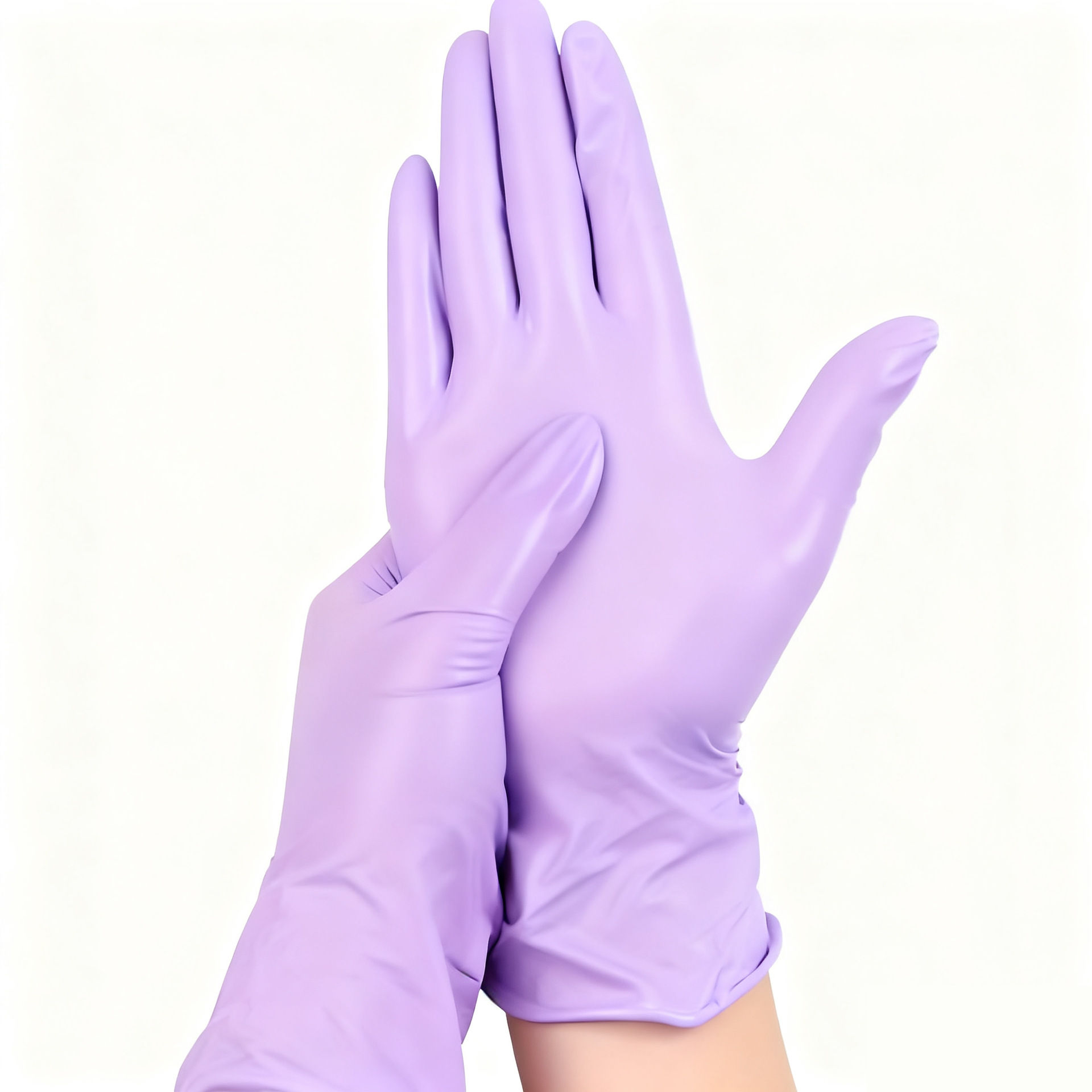 Guantes de nitrilo compuestos rosas negros desechables, fábrica de nitrilo, guantes de nitrilo protectores al por mayor, guantes de protección laboral