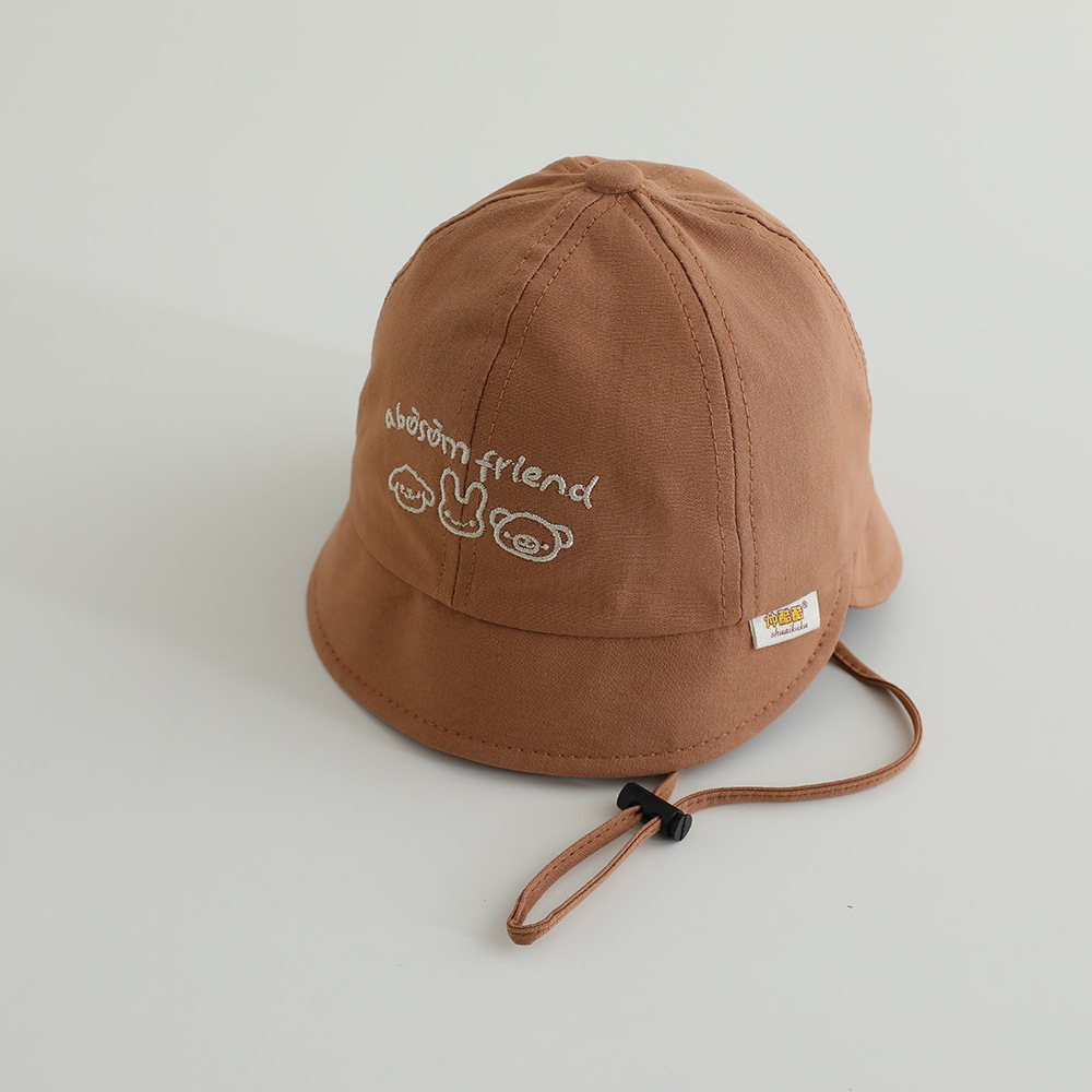 Sombrero de bebé primavera y otoño sombrero pescador sombrero bebé sombrero de sol lindo super lindo sombrero de baño para hombres y mujeres delgado 2025 nuevo