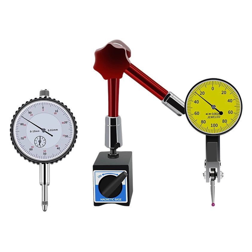 Костюм индикатора с рычагом Высокоточный циферблатный индикатор 0001 калибровочный Индикатор зонд 0-10 мм индикатор циферблат магнитное сиденье