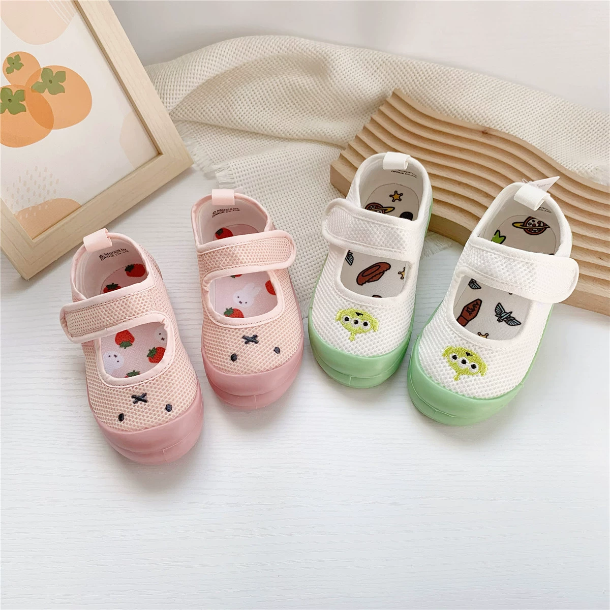 День экспорта одиночный spring детский сад студенческая обувь детская сетка весна и лето липучка для мужчин и женщин