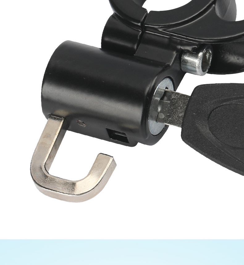 Electric Vehicle Handlebar Hook Multi-Function Helmet Lock Anti-Theft Motorcycle Universal Rearview Mirror Fixed Base Three-In-One