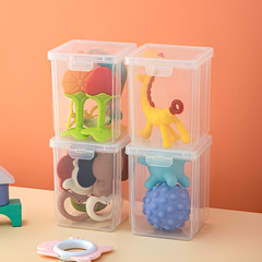 Dustproof Baby Bottle Storage Box, Teething Stick, Nipple, Baby Teether, Storage Box, Chewing Toy, Fruit and Supplementary Food Storage Box