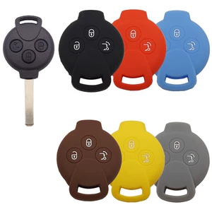 Suitable for Mercedes-Benz smart smart fortwo Polo 3-button remote key case car key silicone case