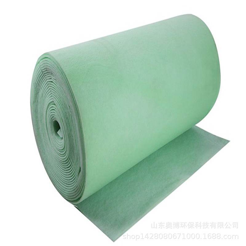 厂家定制绿白过滤棉一面绿色一面白色 初效绿白过滤棉针刺棉喷胶
