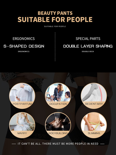 TOPMELON cross-border ButtLifter plus size breasted high-waist belly-slimming butt-lifting body-shaping shorts for fat ladies D096A