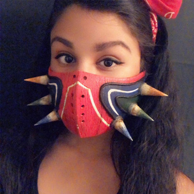 萬聖節塞爾達傳說荒野之息面具發光影視周邊遊戲乳膠梅祖拉面具