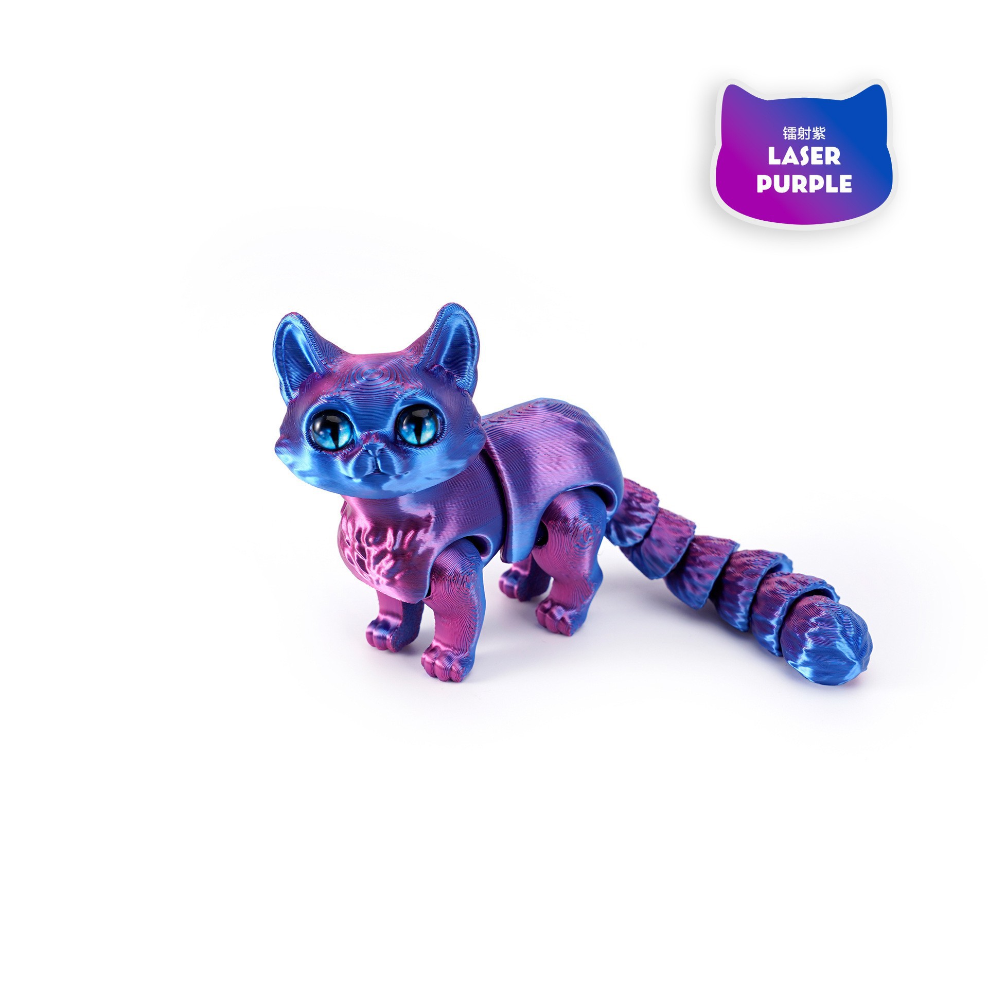 Impresión 3D adornos de gato modelo hecho a mano simulación de juguetes de animales explotadores transfronterizos juguetes de impresión 3D para gatos