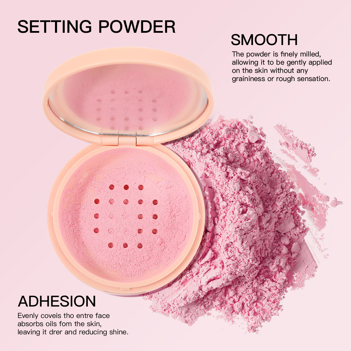 USHAS punto transfronterizo venta caliente maquillaje fijo impermeable de larga duración no es fácil de quitar polvo suelto UF071