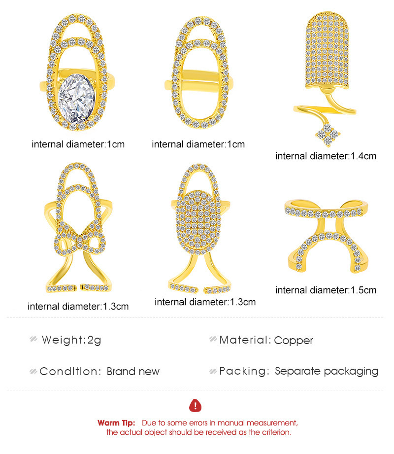 Geometric Nail Ring Set For Women Elegant Designer Accessory_voghion.com