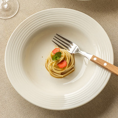 特恵高颜値レリーフ麦わら帽子皿純色陶磁器皿洋食パスタ皿デザート皿家庭用食器皿