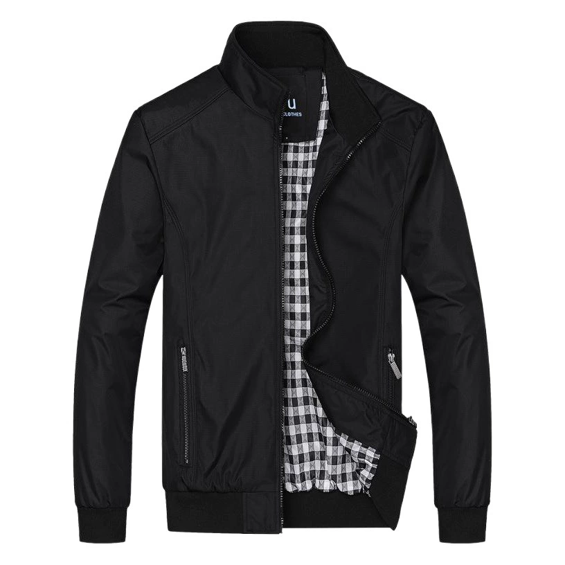 Весна и осень Деловая Мужская Утепленная куртка Повседневная Свободная куртка больших размеров со взрывами Европейский код Трансграничные производители поколение волос