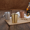 Factory Direct Selling 304 Stainless Steel Coffee Cup Modern Simple Mark Cup insulation double -layer tea cup household beer glass