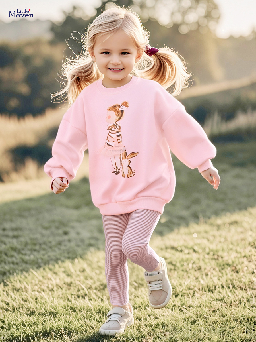La fuente de ropa para niños fábrica nuevo traje de niña linda otoño más traje de terciopelo para niños ropa para niños europea y americana al por mayor