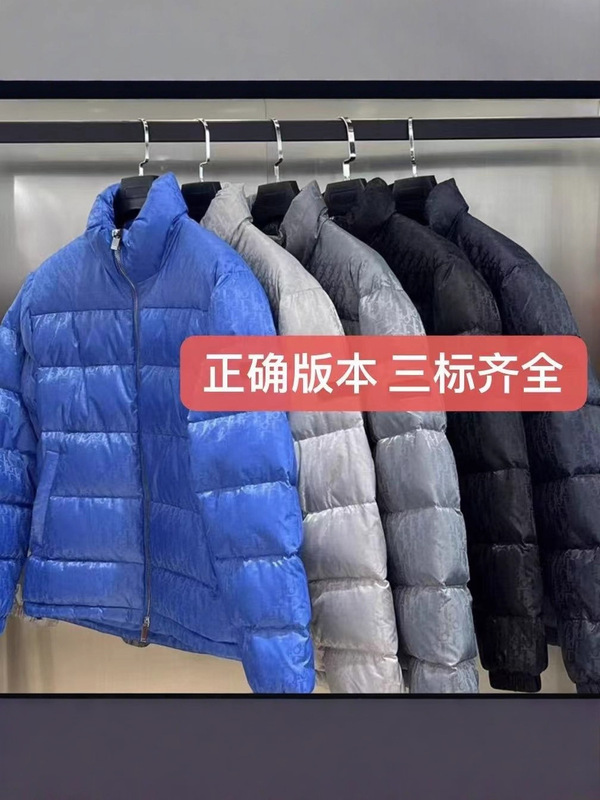 冬季新款高版本字母老花CD经典立领加厚保暖男女同款轻奢棉服外套|undefined