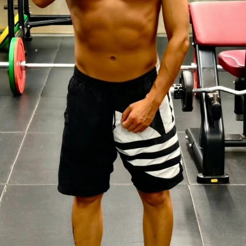 Clover Summer New Fashion Printed Shorts Slim Fit Sports Pants Casual Knee-Length Pants Trendy Loose