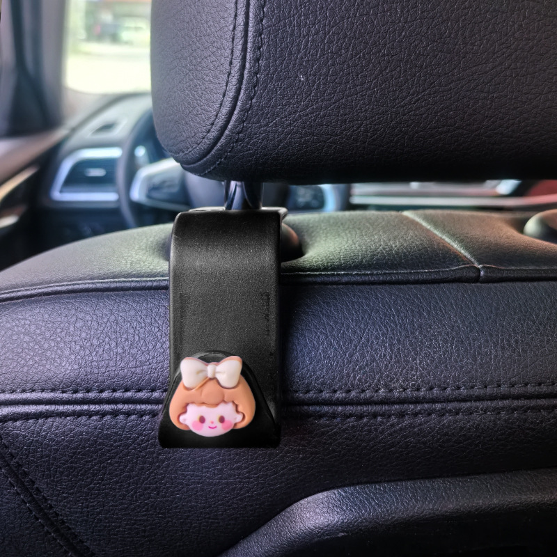 Gancho trasero del automóvil Gancho del respaldo del asiento Gancho multifuncional del automóvil del automóvil Gancho pequeño del automóvil Gancho del asiento de dibujos animados