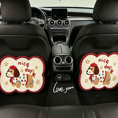 Zebra Pattern Dog and Cat: Chair back anti-kick pad