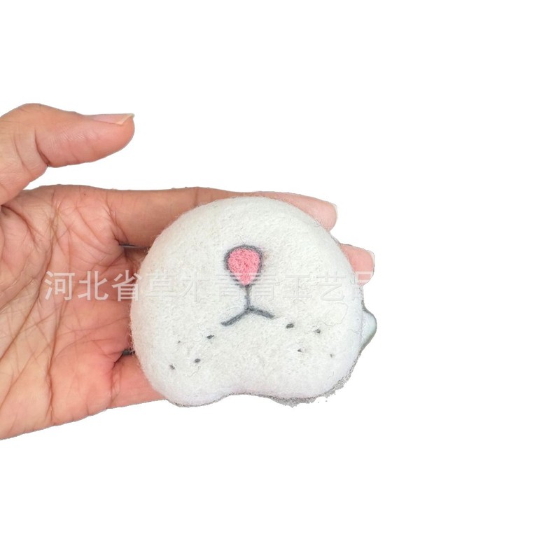 現物の源工場の羊のフェルトのスタンプの車は鍵を掛けて人形の動物の冷蔵庫を掛けてひげを貼って収納します。|undefined