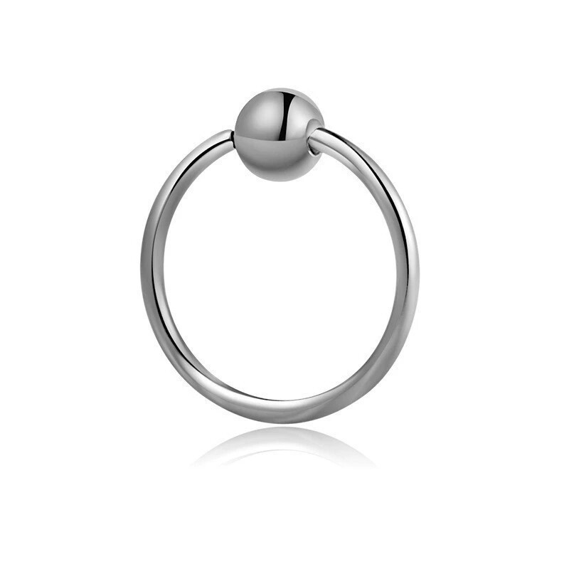 Stainless Steel Bead Cock Ring Set, 6 Sizes 2.5-4.0 cm, Manual Foreskin Restraint Rings — detail image 6