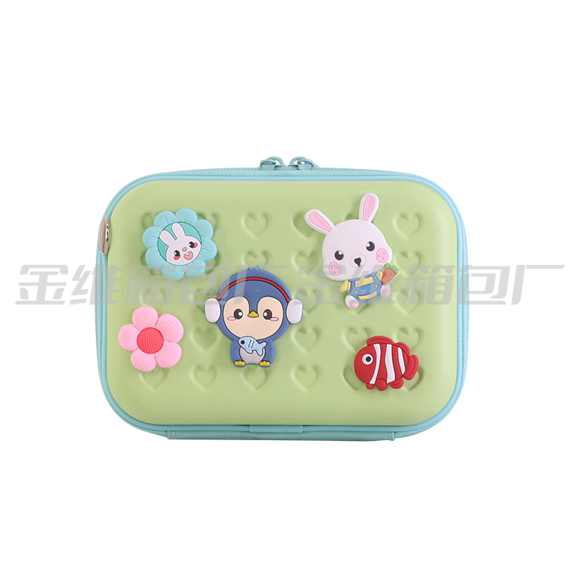 Bolsa de cosméticos de mano de dibujos animados epoxi logo bolsa de hombro portátil para niños PC bolsa de cosméticos bolsa de almacenamiento de viaje al por mayor