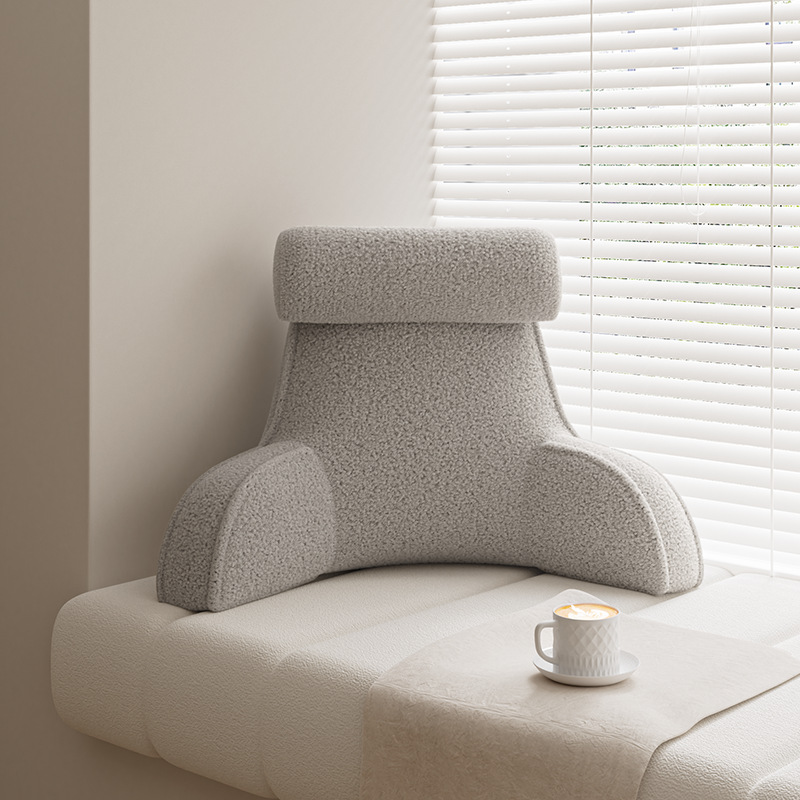 요추베개 - 루프벨벳 - 라이트그레이