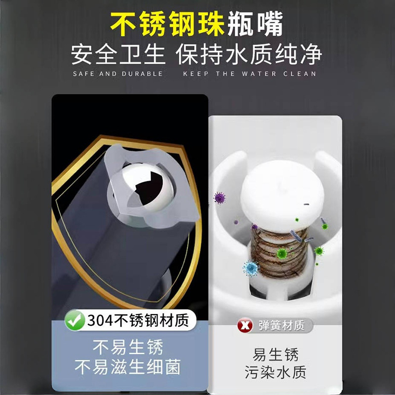 Dispensador de agua colgante para mascotas, boca no mojada, gato, perro, conejo, alimentador automático, jaula de alimentación móvil, agua potable