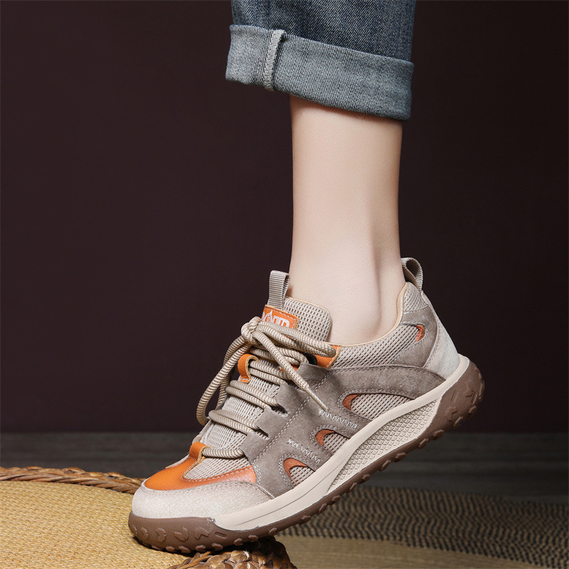 2025 Spring and Summer Soft Sports and Casual Shoes, First-Layer Cowhide Hiking Shoes, Low-Top Breathable Lace-Up Shoes 2025 Spring and Summer Soft Sports and Casual Shoes, First-Layer Cowhide Hiking Shoes, Low-Top Breathable Lace-Up Shoes
