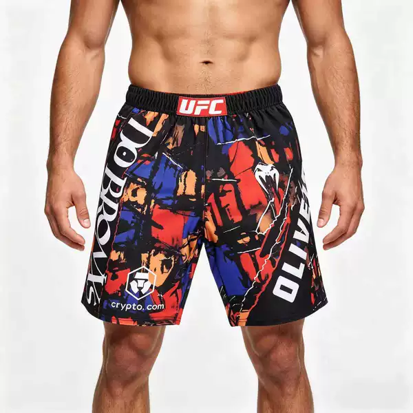UFC new boxing suit with shorts, combat sports fitness training wear, quick-dry for cross-border sales