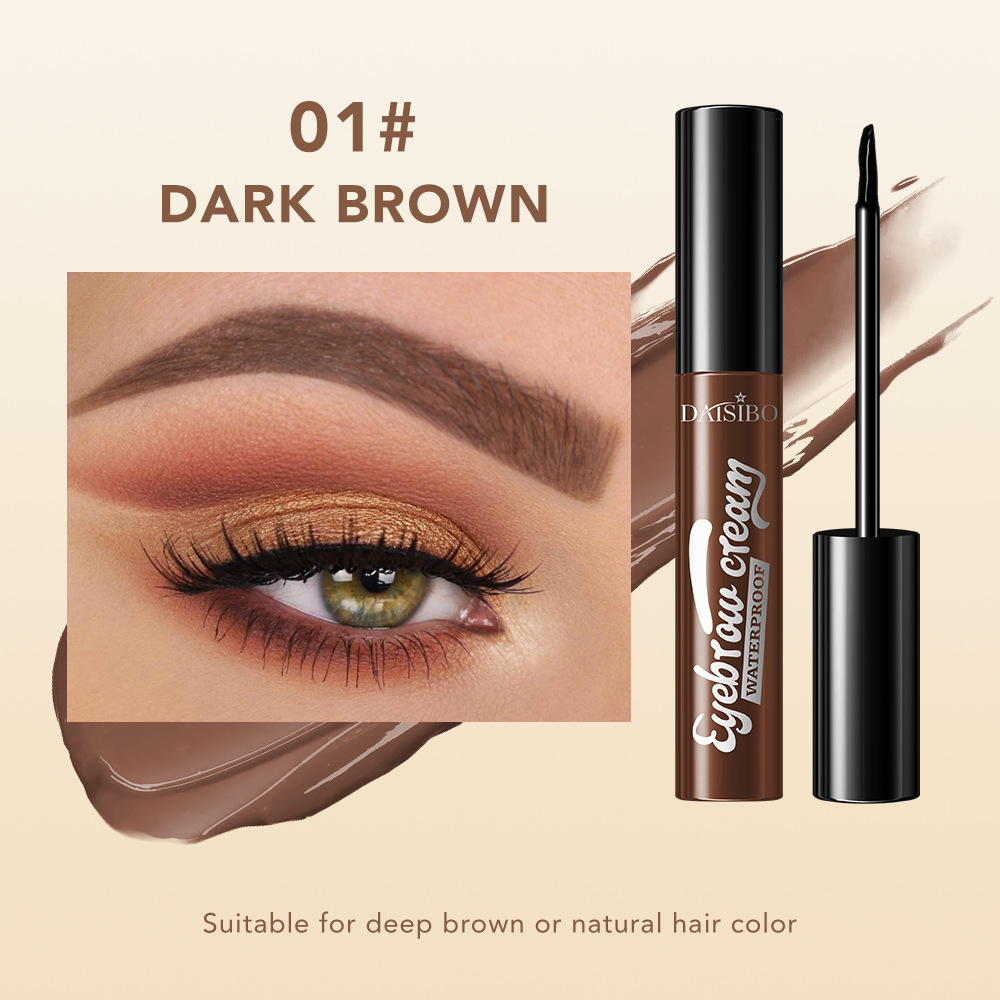 Transfronterizo exclusivo DAISIBO tricolor desgarrador gel de ceja impermeable anti-transpiración color persistente adhesión no mancha fácil de quitar el maquillaje
