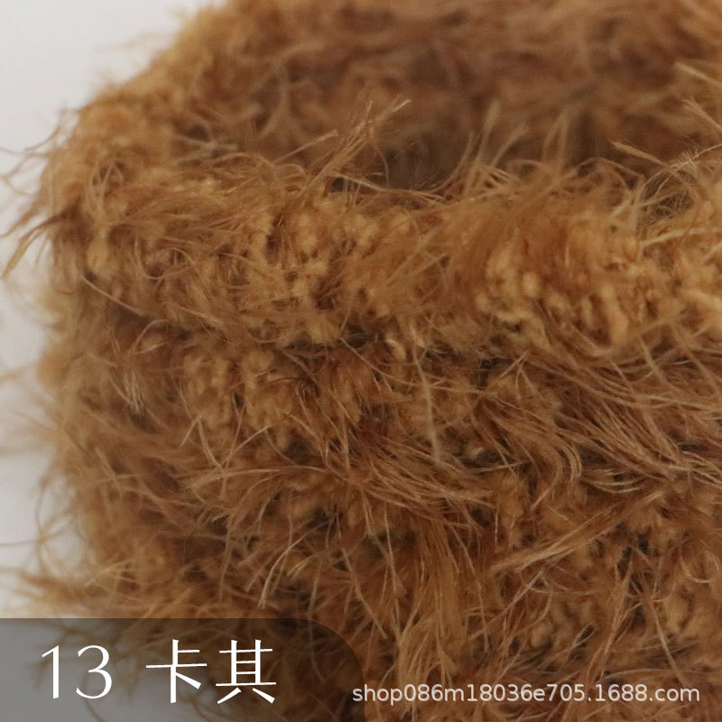 Suministro directo de fábrica 15mm de lana larga felpa trenzado palo súper grueso súper denso hecho a mano DIY pequeño perro de leche Raíz de pelo