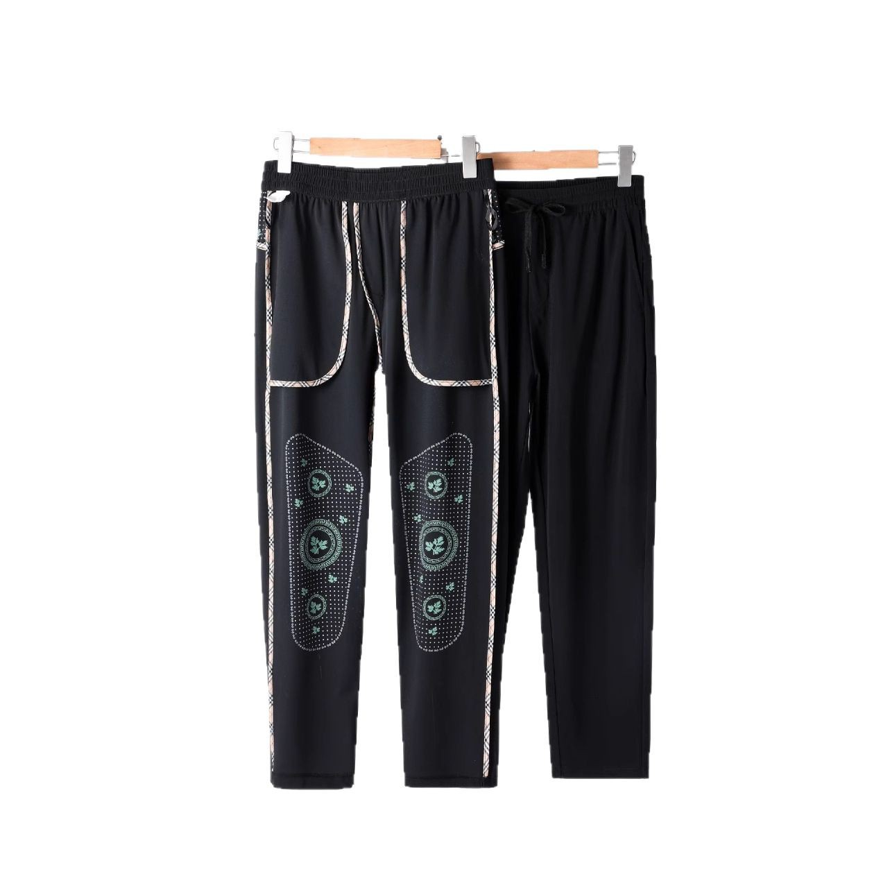 Pantalones de hielo de estilo de verano fresco de secado rápido 2025 para hombres y mujeres con el mismo estilo repelente de mosquitos, pantalones casuales rectos transpirables y cómodos de alta elasticidad