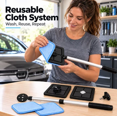 Cross-border Amazon: Cute, new, portable, and stylish glass cleaner – a streak-free car glass cleaning kit