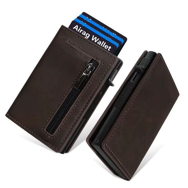 High-End Card Holder, Ultra-Thin and Simple, Men's Small Wallet, Women's Id Bag, Anti-Degaussing Vertical Mini Set, Anti-Theft Card Holder