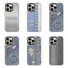 CASET潮牌联名Matin Kim牛仔纹适用iPhone16promax手机壳镜面15pr