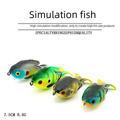 New spinning soft bait lure 7.5cm/8.6g wholesale outdoor fishing tackle factory direct sale