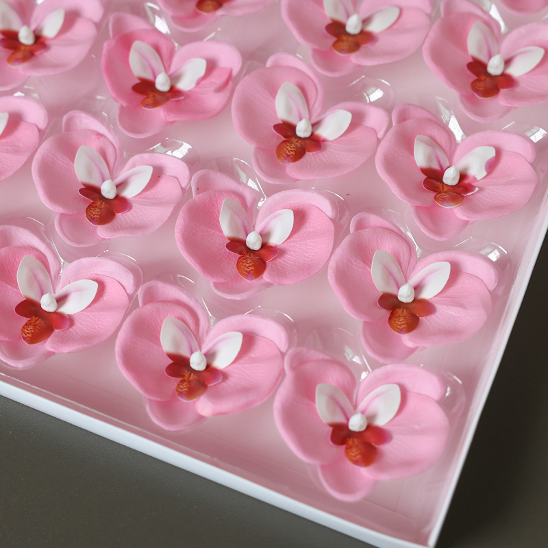 バレンタインデーの新しいソープフラワー胡蝶蘭模擬花永遠の花の花束包装 diy 素材ソープフラワーアクセサリー|undefined