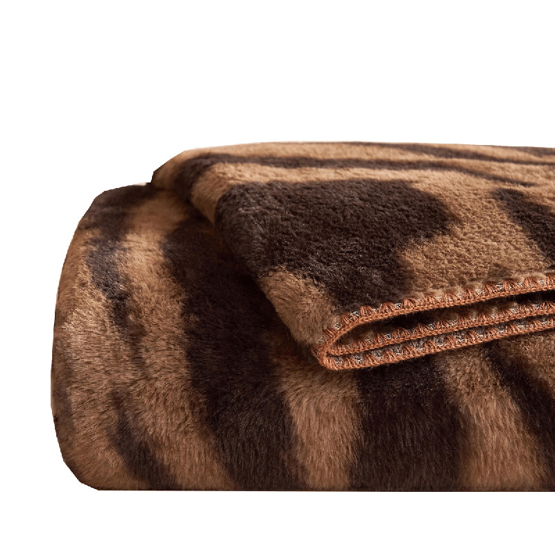 Luz de lujo conejo mantas de peluche de cabello largo mantas de oficina mantas de siesta de invierno mantas de sofá mantas de alto nivel