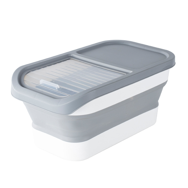 Amazon cocina plegable caja de arroz a prueba de insectos a prueba de humedad olla de arroz sellada Cubo de arroz harina de arroz caja de almacenamiento