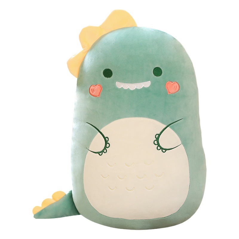 En línea celebridad dinosaurio de peluche de juguete lindo cerdo muñeca para las niñas cama con dormir muñeca almohada larga cojín