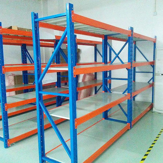 Foshan storage shelf multi-layer load-bearing steel structure storage rack removable light storage shelf wholesale warehouse
