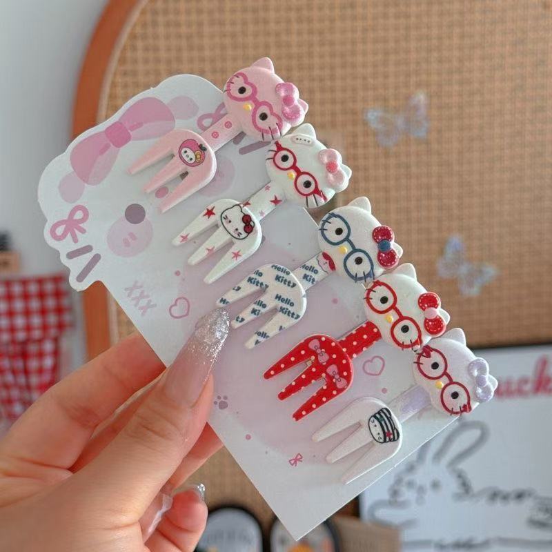 DT7061 안경 고양이 포크 머리핀