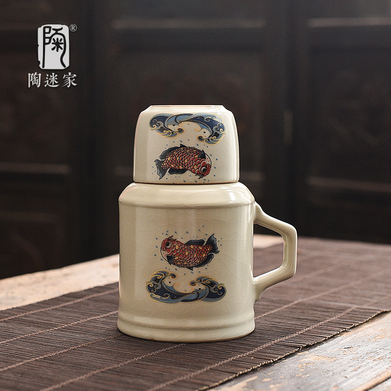 Huangru kiln small warm pot new Chinese ceramic bubble teapot with a…