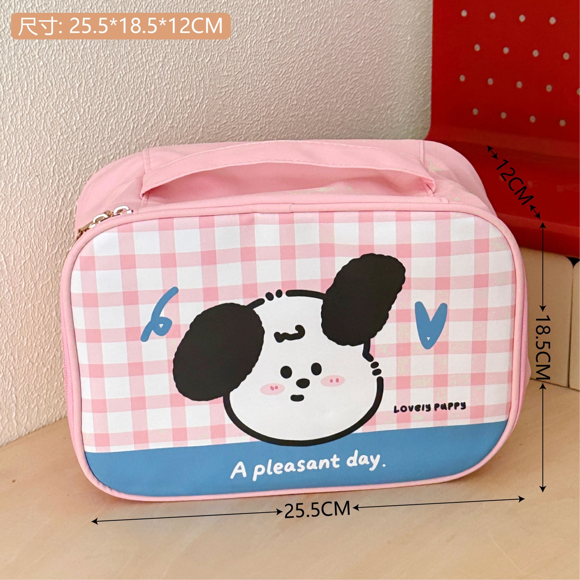 Tengyi original lindo gato de dibujos animados bolsas de maquillaje portátiles de gran capacidad para niñas bolsas de almacenamiento de maquillaje nuevas