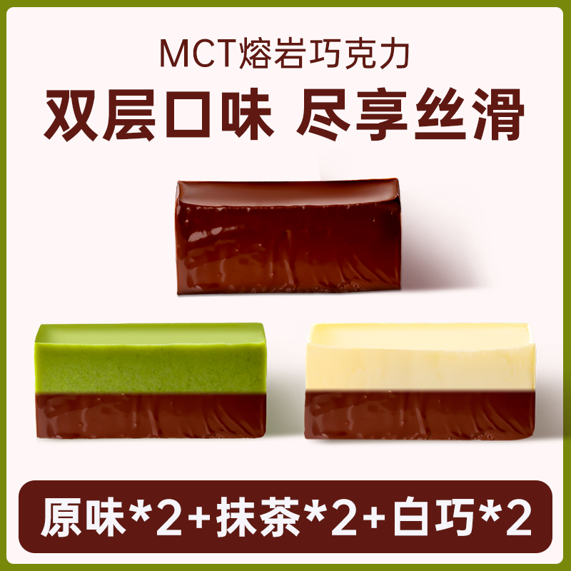 MCT 초콜릿 (오리지널맛 2+화이트초콜릿 2+말차 2) 총 6박스