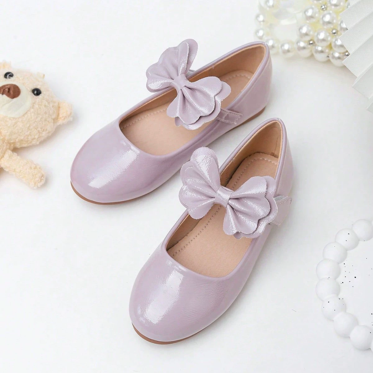 Трансграничная внешняя торговля маленький ароматный ветер бант плоская обувь принцессы нежный темперамент мягкая подошва одиночная обувь иностранная девушка маленькая кожаная обувь