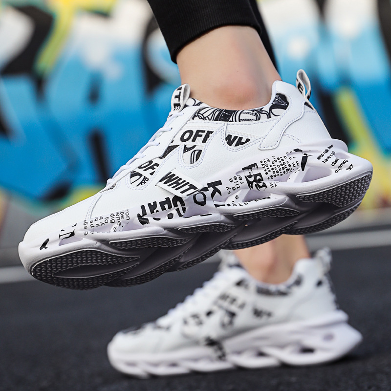 2022 spring and summer new factory direct color graffiti casual sports running shoes fashion spring men's shoes tide