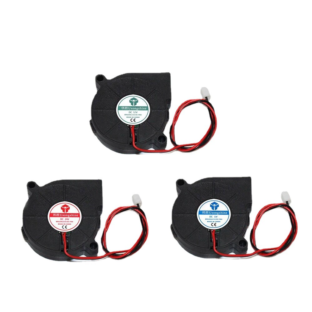 5015 5 В/12 В/24 В Вентилятор охлаждения турбо вентилятор 50X 50x15 мм 3D-принтер DIY аксессуары