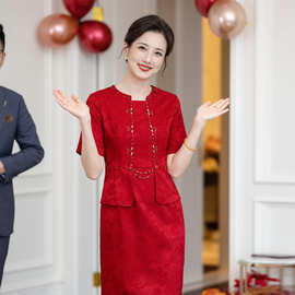 2026喜婆婆婚宴装高贵气质妈妈婚礼服复古典雅敬酒新中式高级旗袍