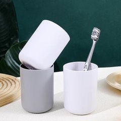 Toothbrush holder bathroom toothbrush cup simple solid color couple's tooth cup luxury personalized plastic oral care cup