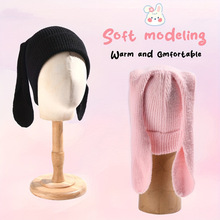 G 52221 Cute Rabbit Fleece Beanie �L���÷����q�o��ñ�羳